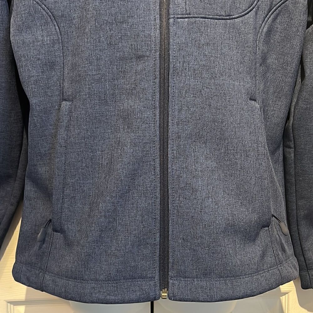 Kirkland Blue Water Repellent‎ Soft Shell Zip Up Lined Jacket Size M - Picture 5 of 15